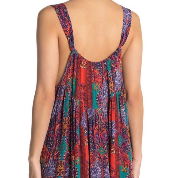 Free People Count Me In Trapeze Tunic Top / Mini Dress Flowy Small - Picture 2 of 6
